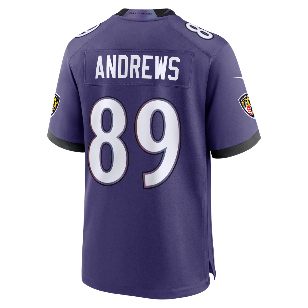 Men's Baltimore Ravens Mark Andrews Nike Black Alternate Game Jersey