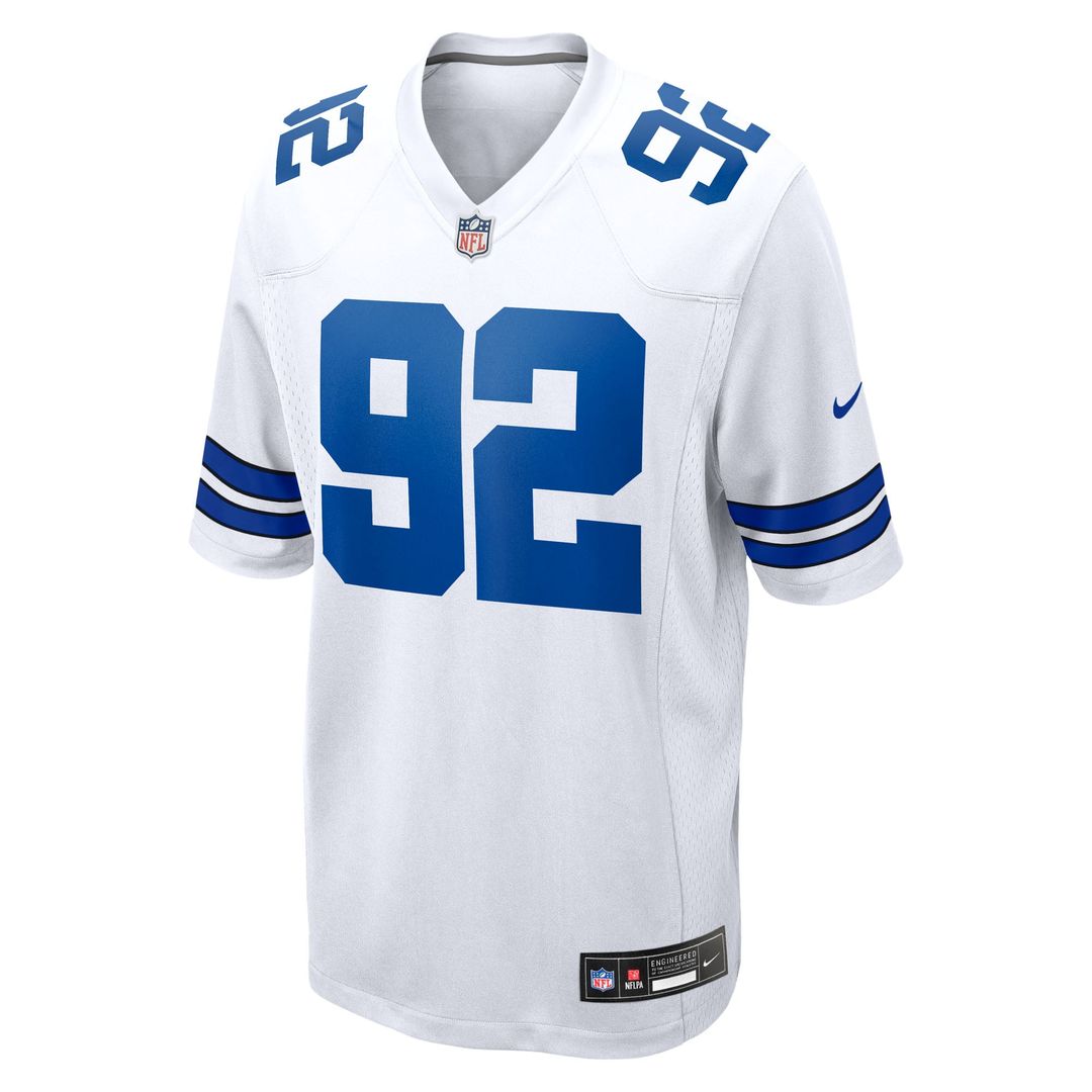 Men's Dallas Cowboys Quinnen Williams Nike White Game Jersey