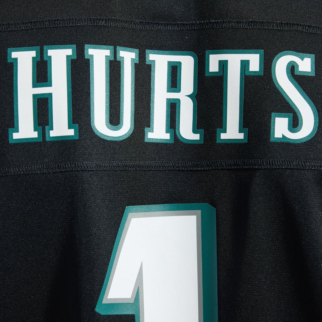 Men's Philadelphia Eagles Jalen Hurts Nike  Black Alternate Game Jersey
