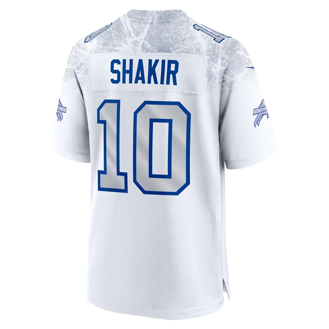 Men's Buffalo Bills Khalil Shakir Nike White Rivalries Collection Game Jersey