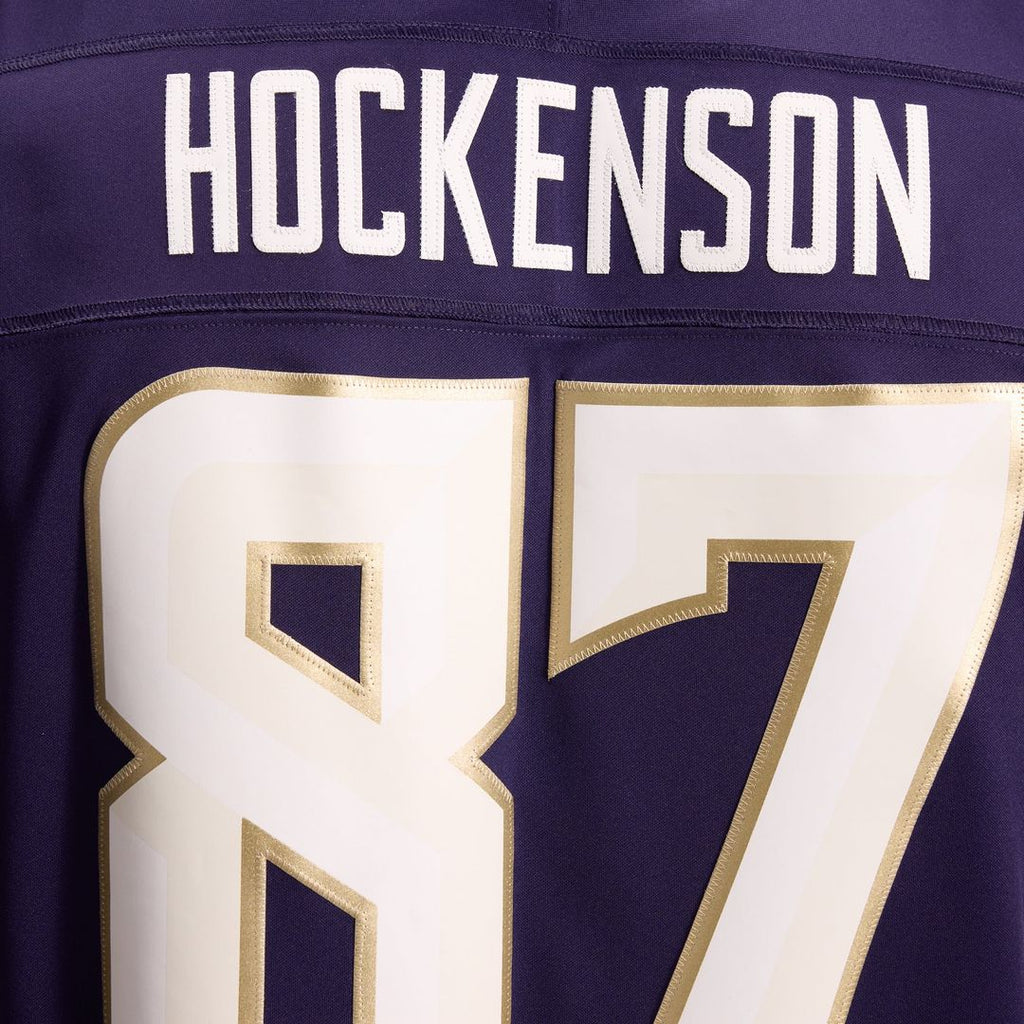 Men's Minnesota Vikings T.J. Hockenson Nike Purple 2026 Rivalries Collection Stitched Limited Jersey