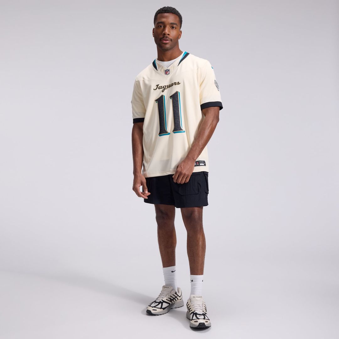 Men's Jacksonville Jaguars Parker Washington Nike Natural 2026 Rivalries Collection Stitched Limited Jersey
