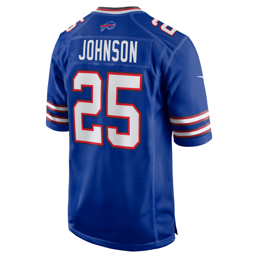 Men's Buffalo Bills Ty Johnson Nike Royal Team Game Jersey