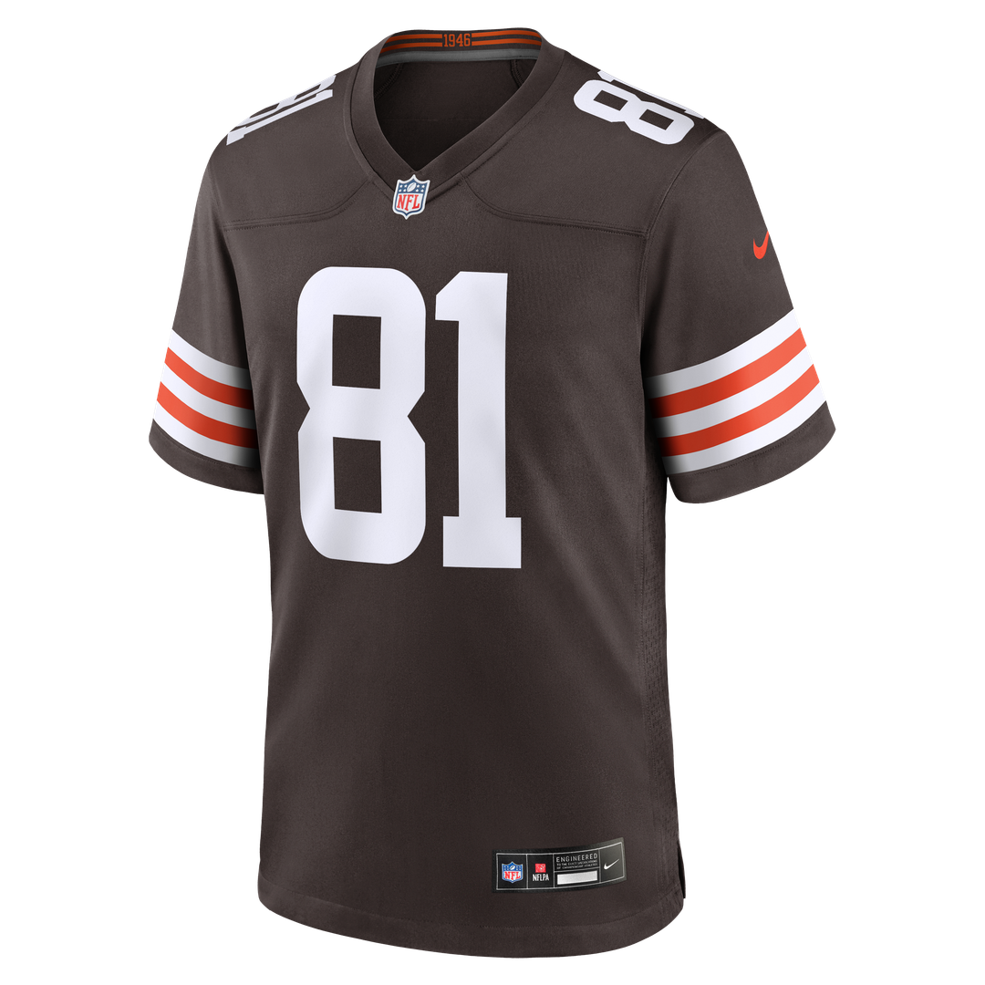 Men's Cleveland Browns Luke Floriea Nike  Brown Team Game Jersey