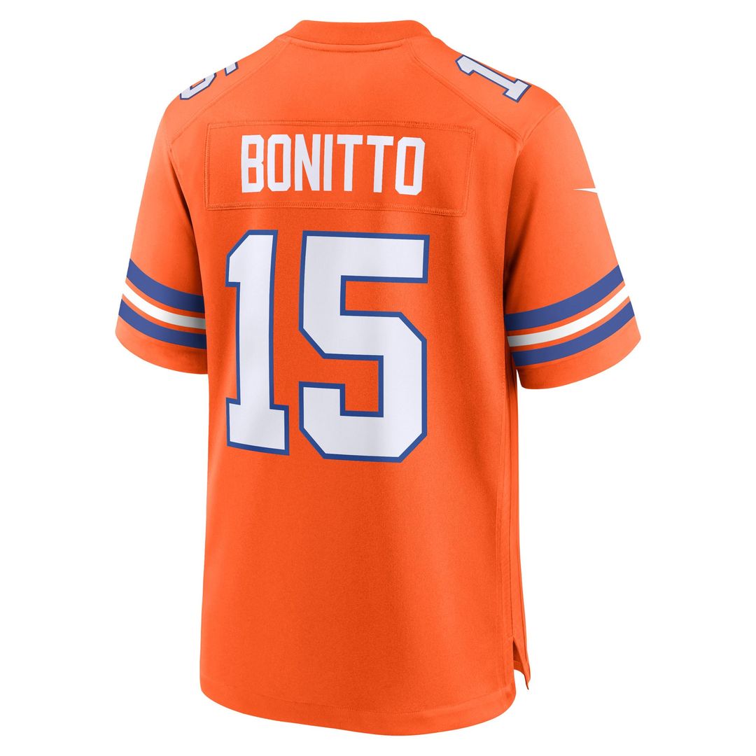 Men's Denver Broncos Nik Bonitto Nike  Orange Alternate 2 Mile High Collection 1977 Throwback Game Jersey