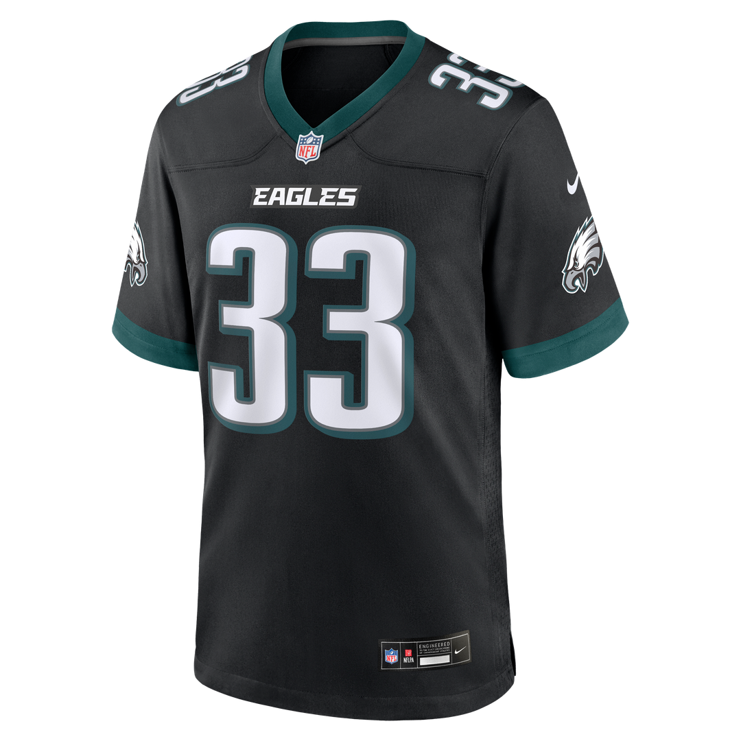 Men's Philadelphia Eagles Cooper DeJean Nike  Black Alternate Game Jersey