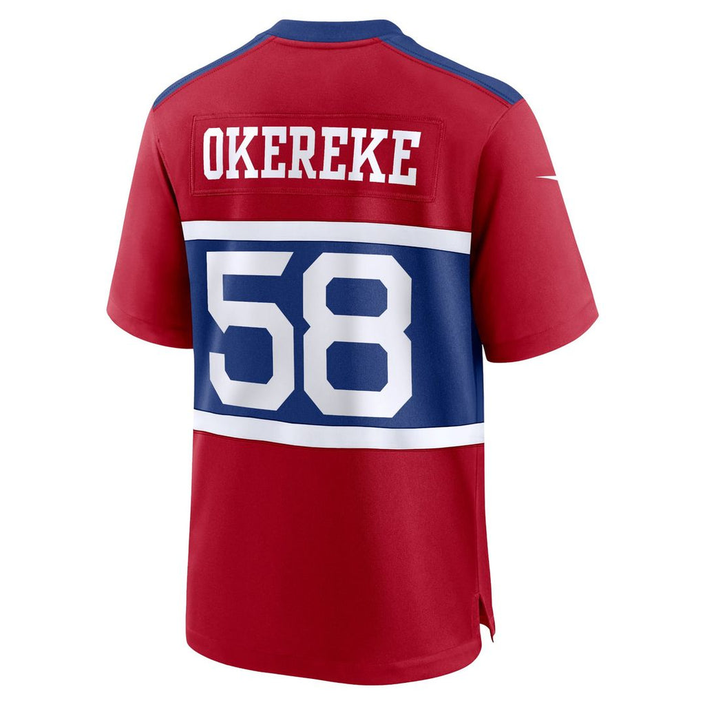 Men's New York Giants Bobby Okereke Nike Century Red Alternate Player Game Jersey