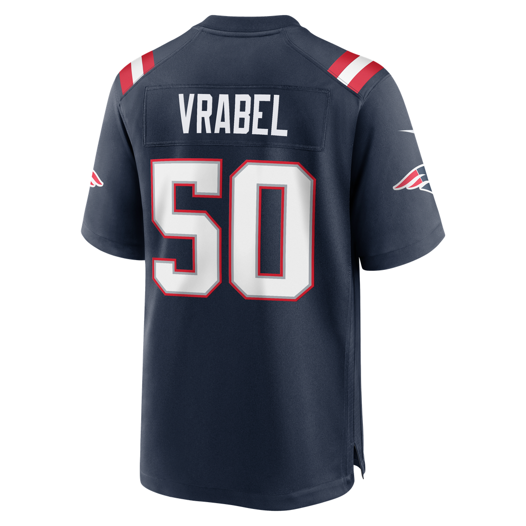 Men's New England Patriots Mike Vrabel Nike Navy Game Retired Player Jersey