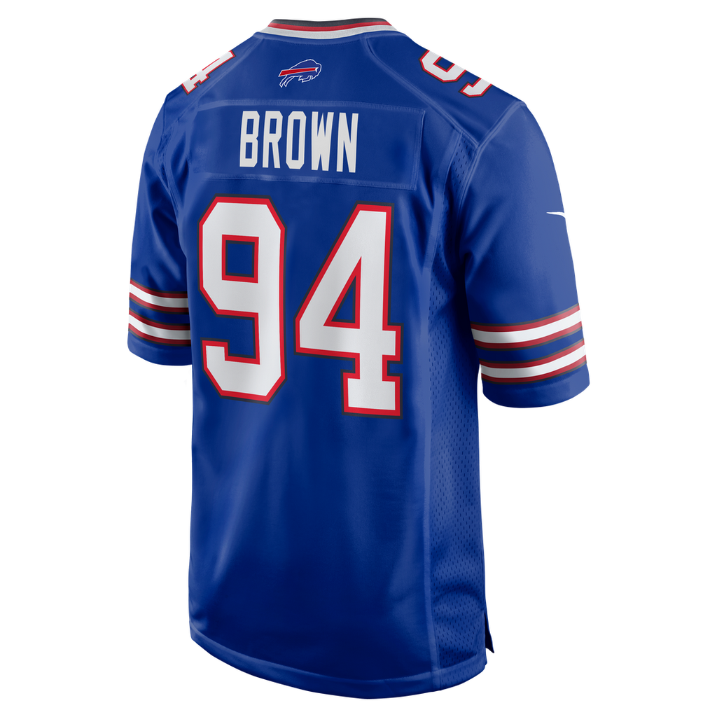 Men's Buffalo Bills Andrew Brown Nike  Royal  Game Jersey