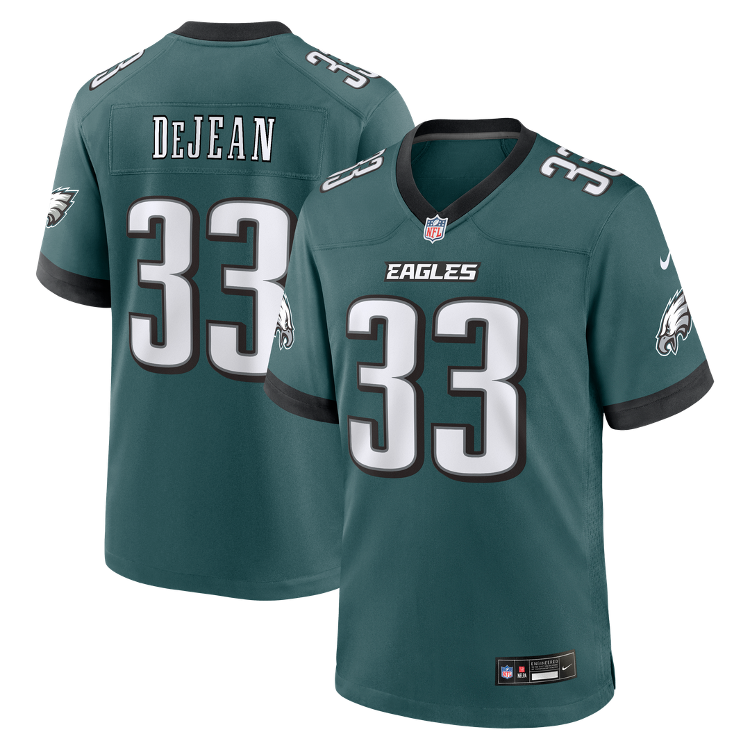 Men's Philadelphia Eagles Cooper DeJean Nike  White Game Jersey