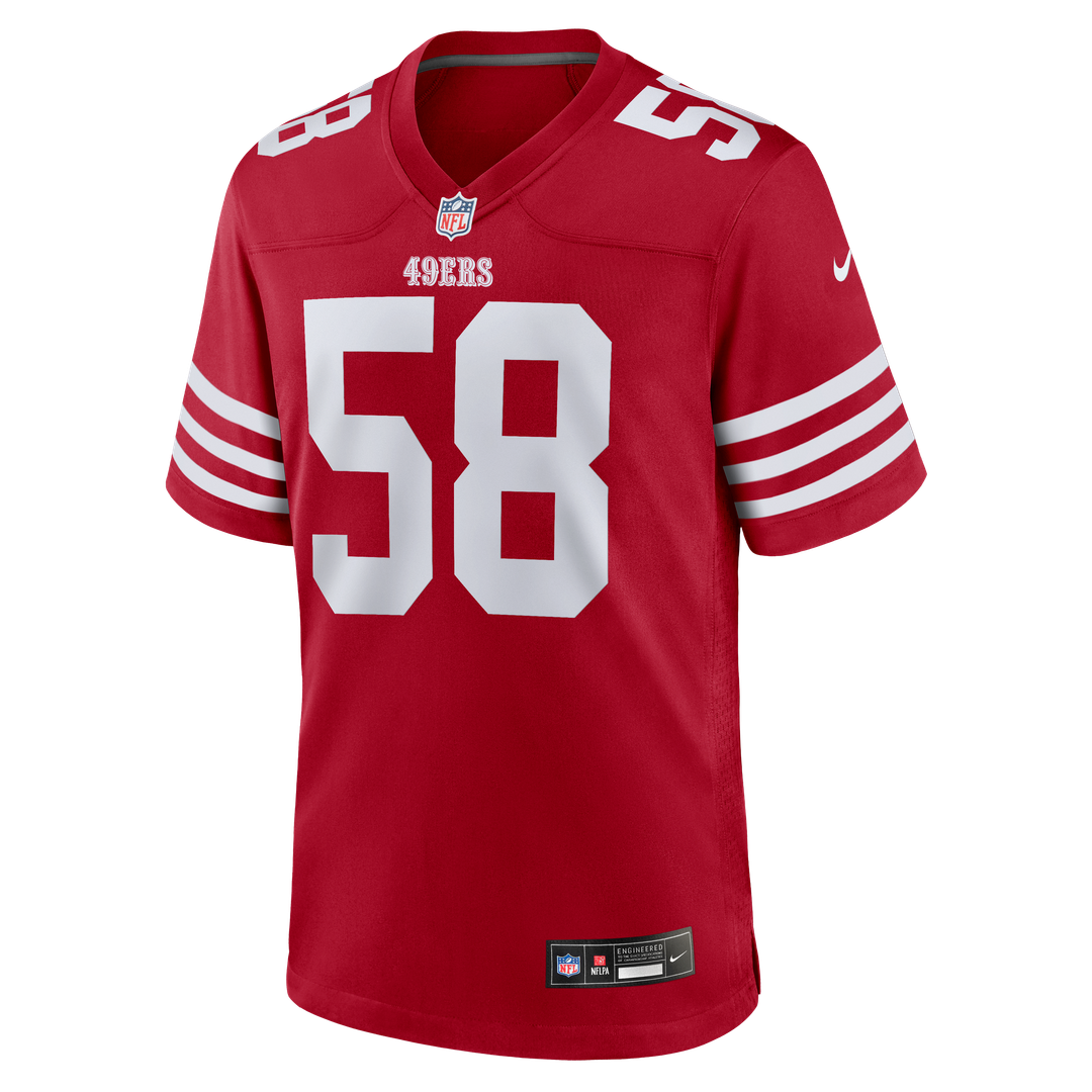 Men's San Francisco 49ers Jarrett Patterson Nike Scarlet Team Game Jersey