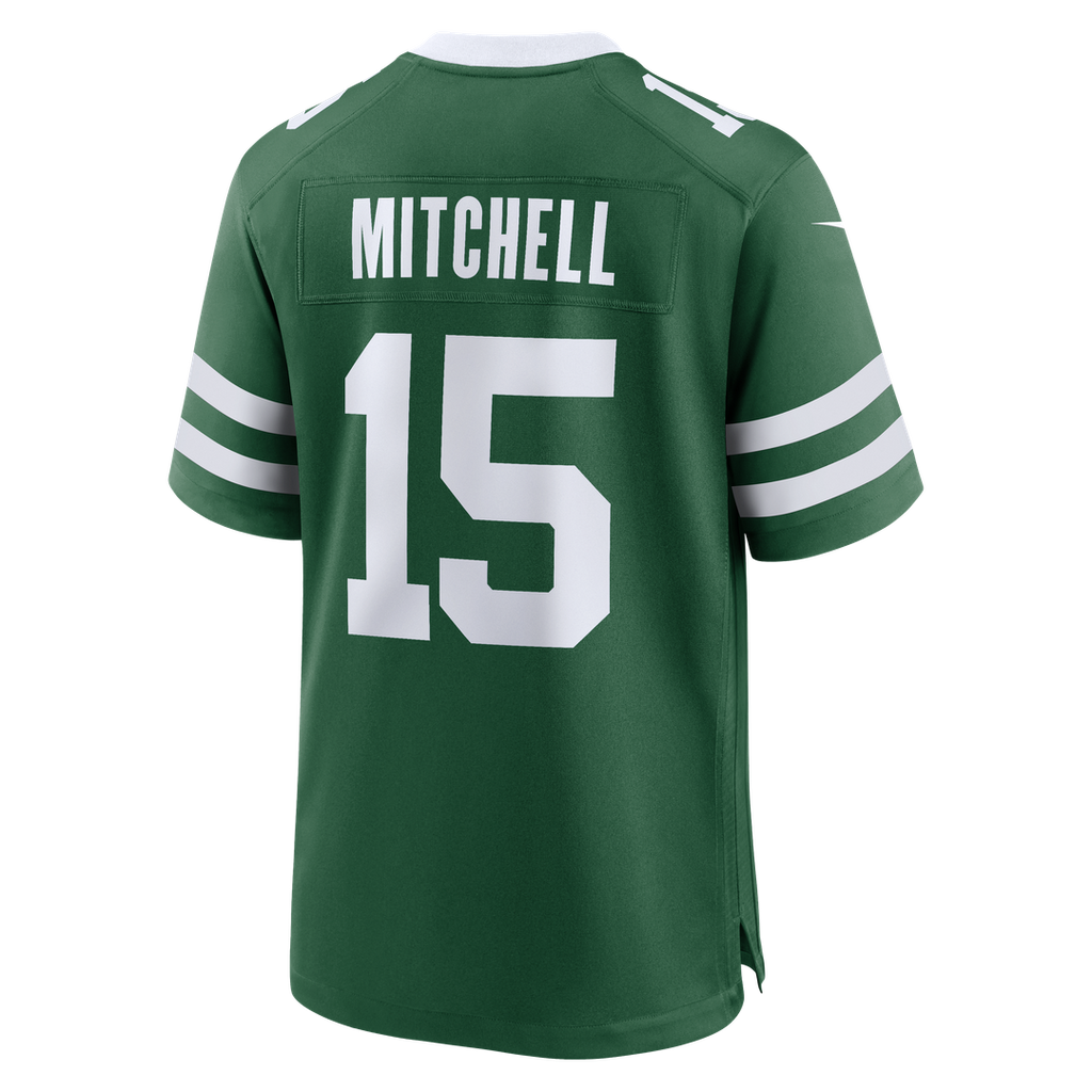 Men's New York Jets Adonai Mitchell Nike Legacy Green Team  Game Jersey