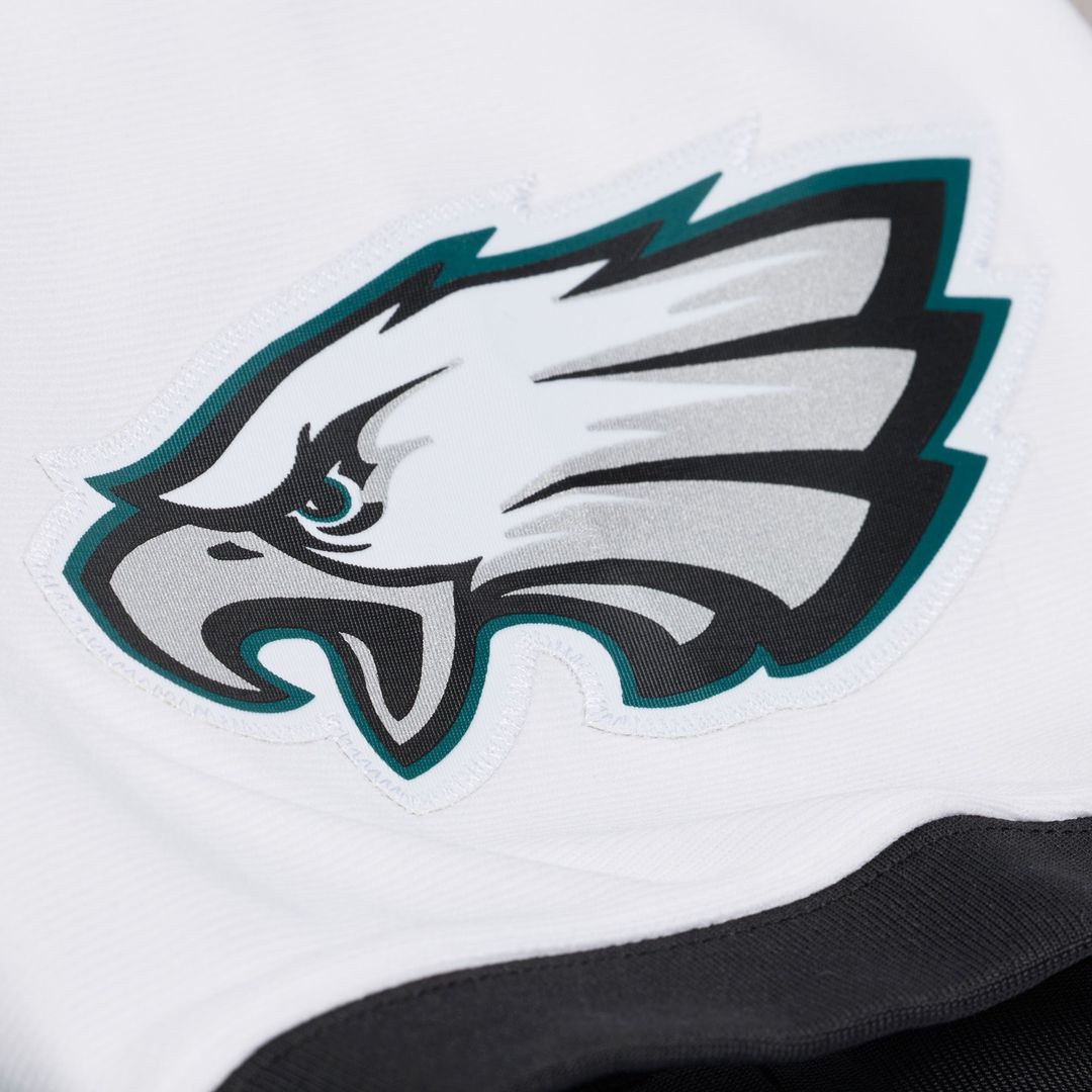 Men's Philadelphia Eagles Jason Kelce Mitchell & Ness White Big & Tall 2011 Legacy Replica Player Jersey