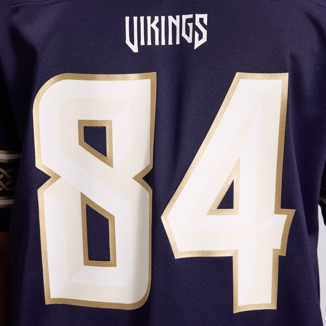 Men's Minnesota Vikings Randy Moss Nike Purple 2026 Rivalries Collection Game Jersey