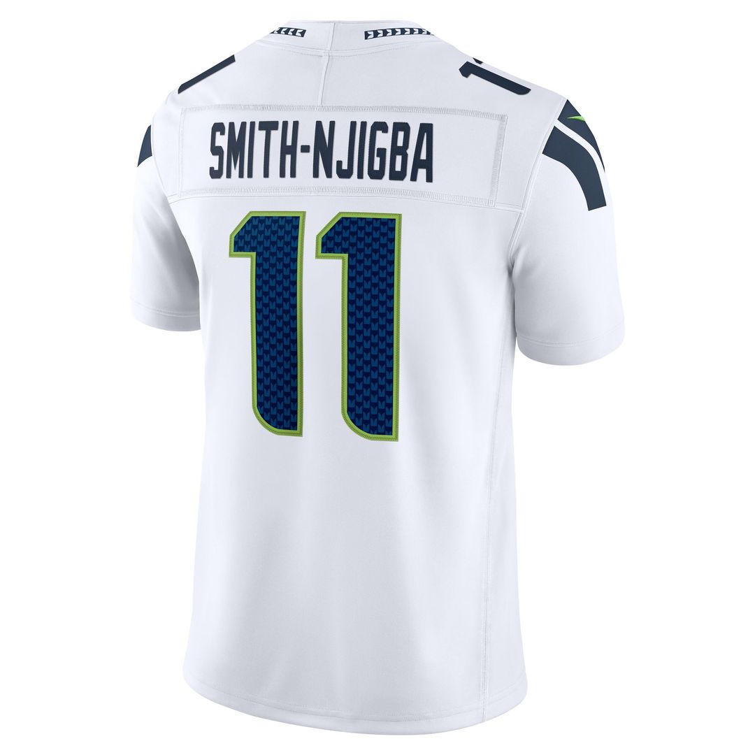 Men's Seattle Seahawks Jaxon Smith-Njigba Nike White Vapor F.U.S.E. Stitched Limited Jersey