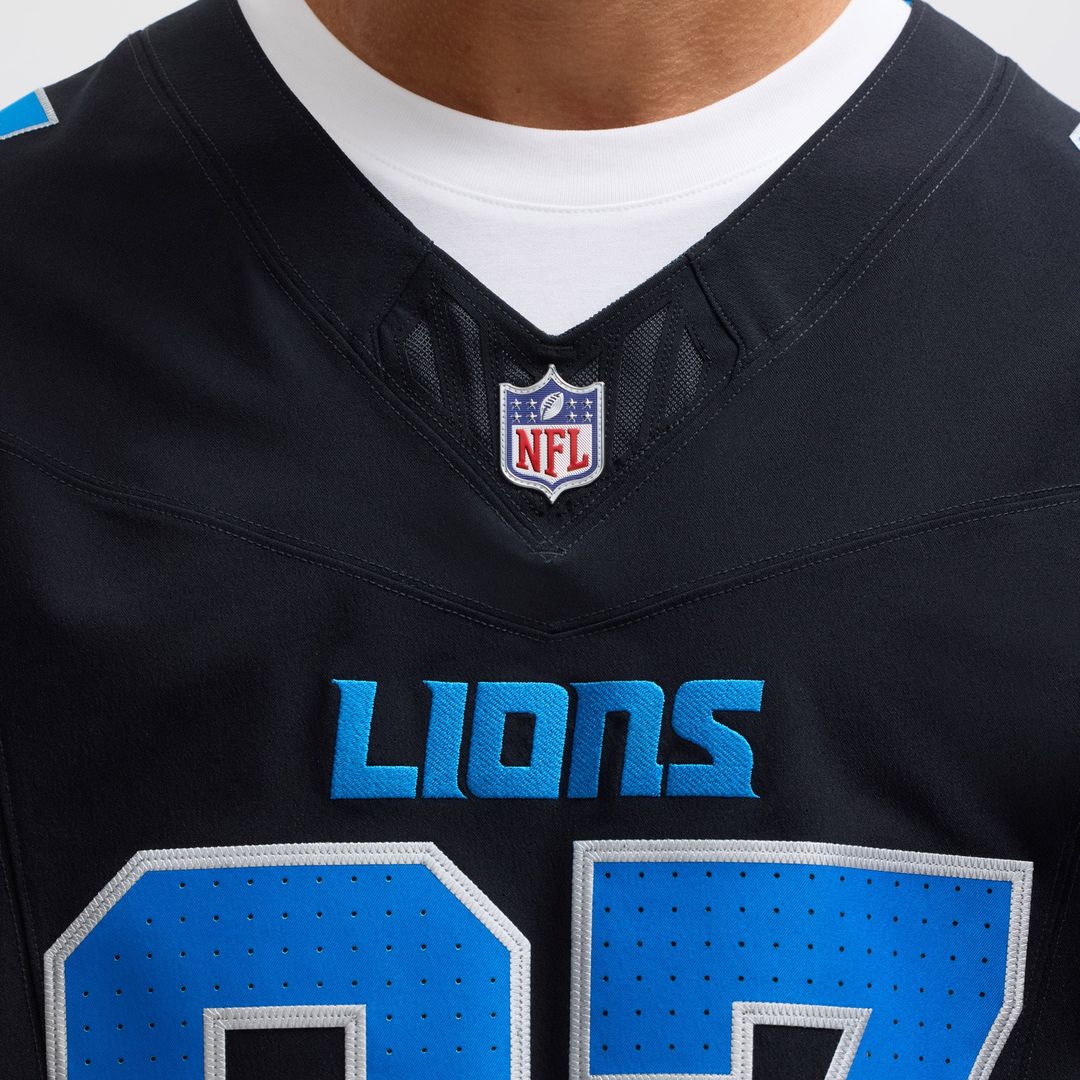 Men's Detroit Lions Aidan Hutchinson Nike Black Alternate Vapor F.U.S.E. Elite Jersey
