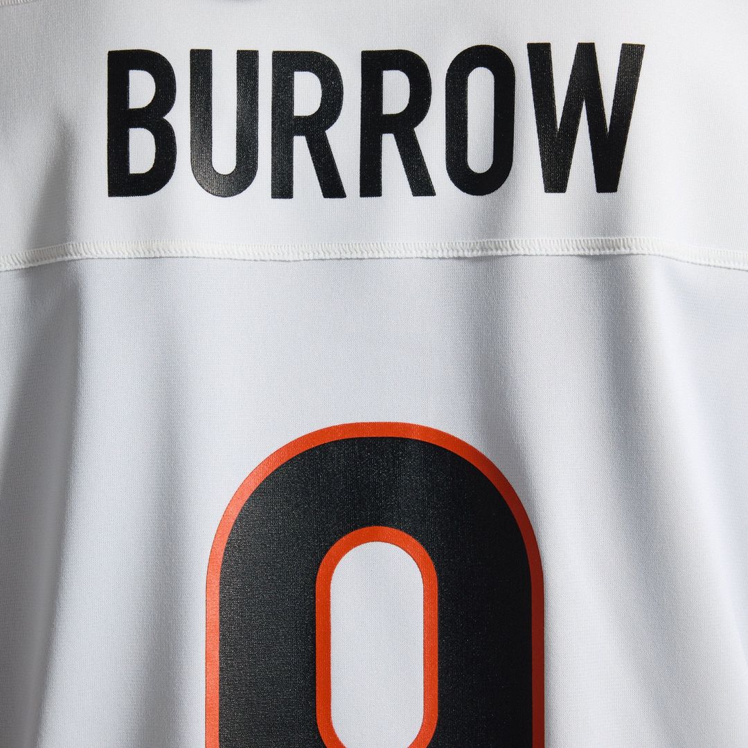 Men's Cincinnati Bengals Joe Burrow Nike White Game Jersey
