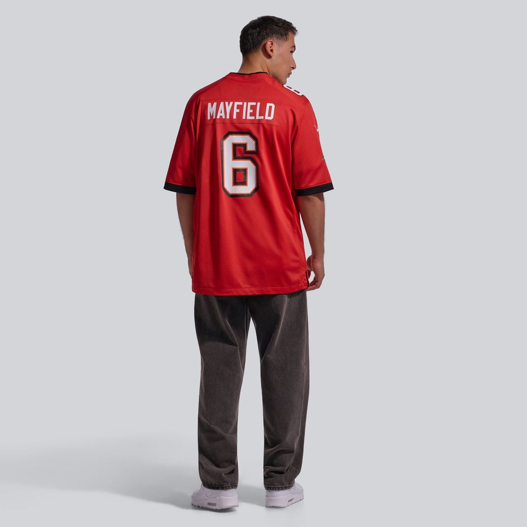 Men's Tampa Bay Buccaneers Baker Mayfield Nike White Away Game Jersey