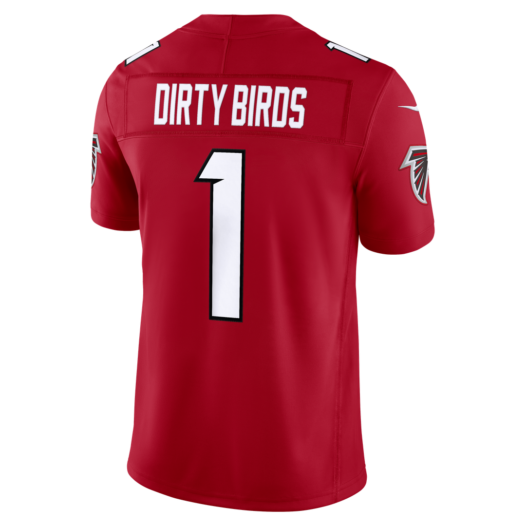 Men's Atlanta Falcons Dirty Birds Nike Red Team Vapor F.U.S.E. Stitched Limited Jersey