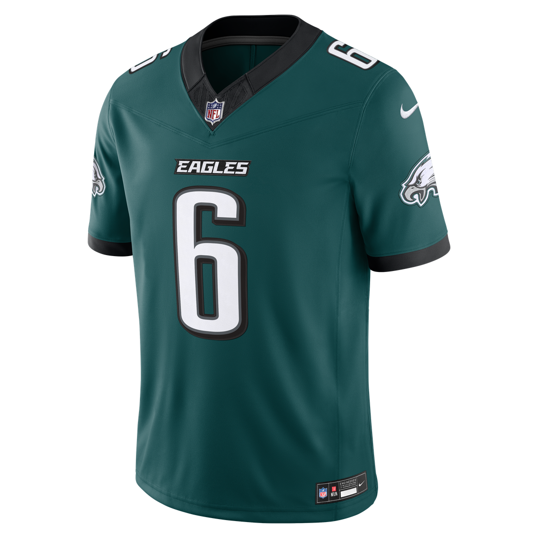 Men's Philadelphia Eagles DeVonta Smith Nike Black Alternate Vapor F.U.S.E. Stitched Limited Jersey
