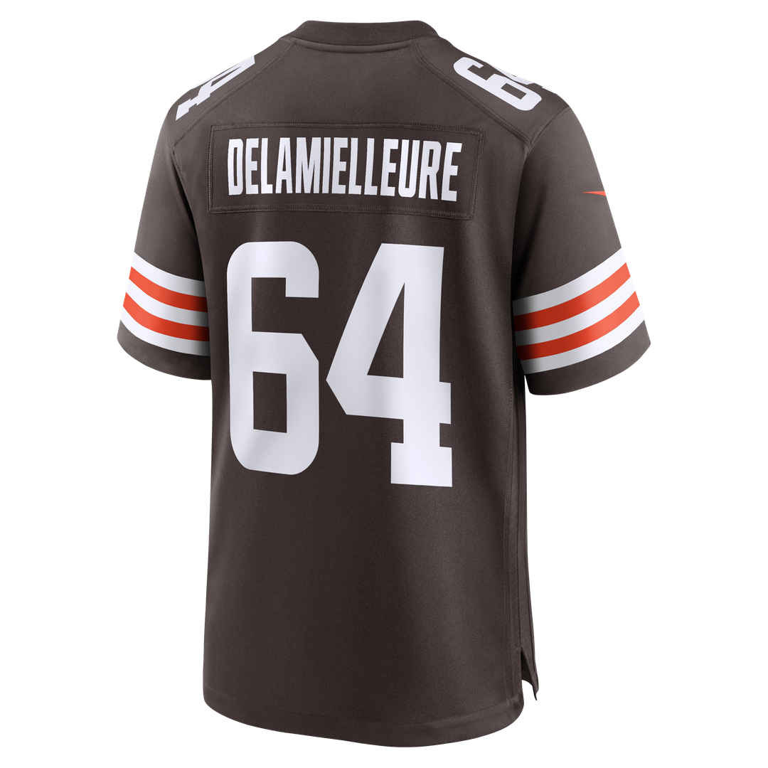 Men's Cleveland Browns Joe DeLamielleure Nike Brown Game Retired Player Jersey