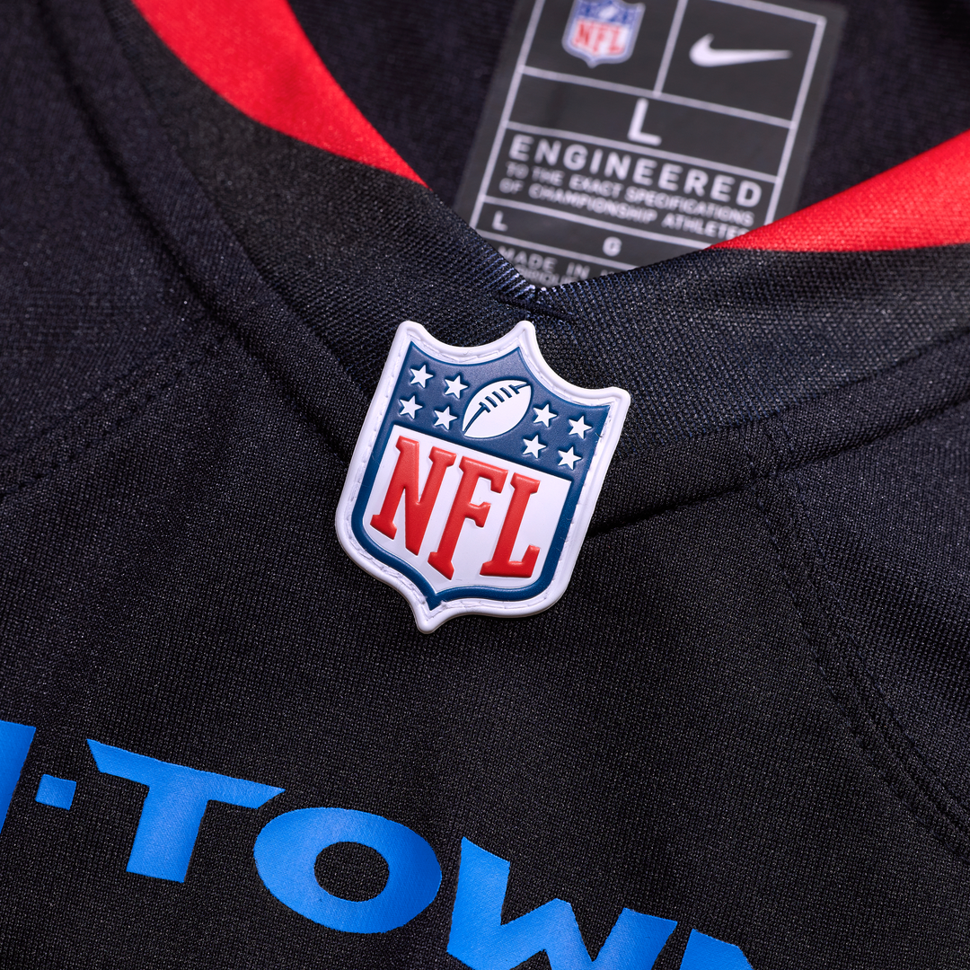Men's Houston Texans Azeez Al-Shaair Nike Navy Alternate Game Jersey