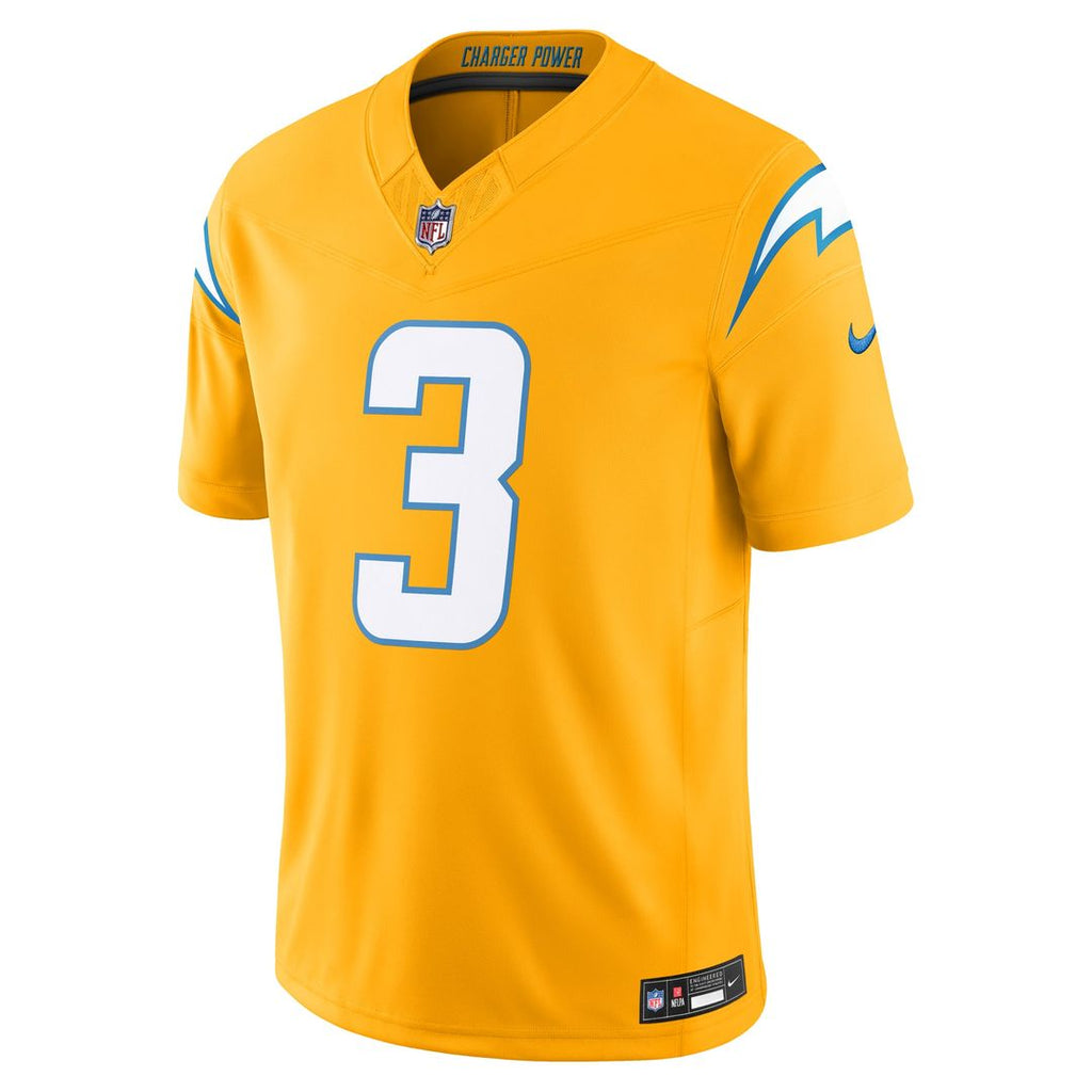 Men's Los Angeles Chargers Derwin James Jr. Nike Gold Alternate Charger Power Vapor F.U.S.E. Limited Jersey