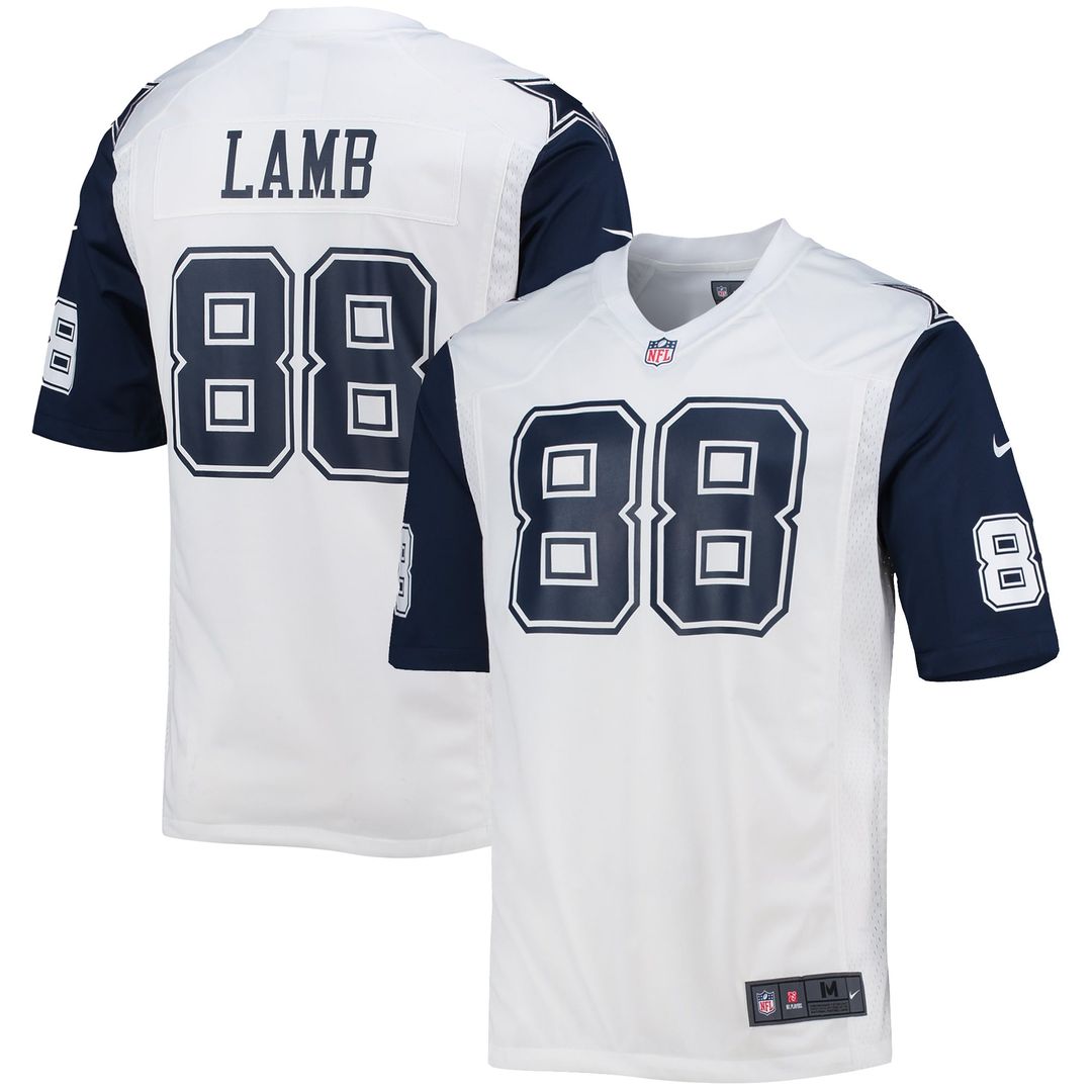 Men's Dallas Cowboys CeeDee Lamb Nike White Alternate Game Team Jersey