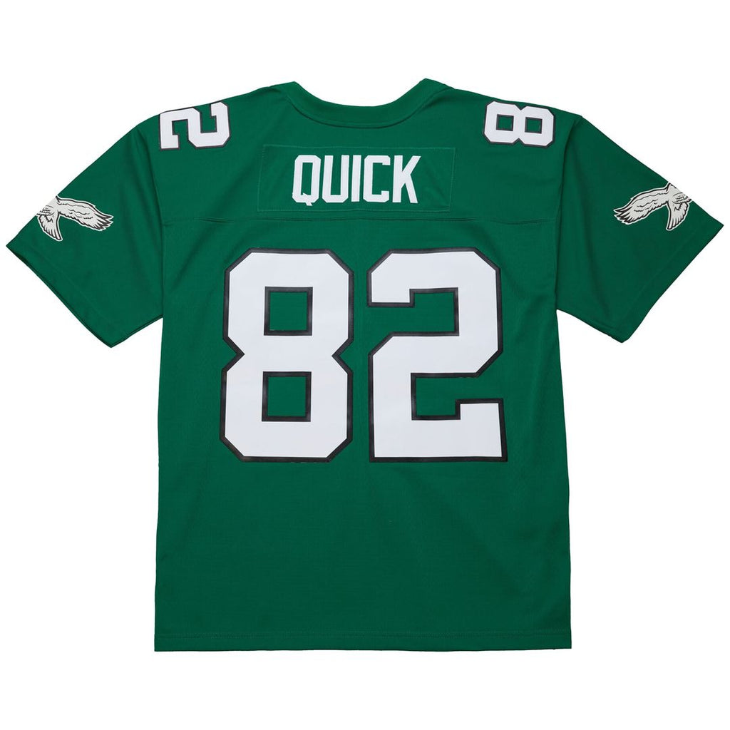 Men's Philadelphia Eagles Mike Quick Mitchell & Ness Kelly Green Legacy Replica Jersey