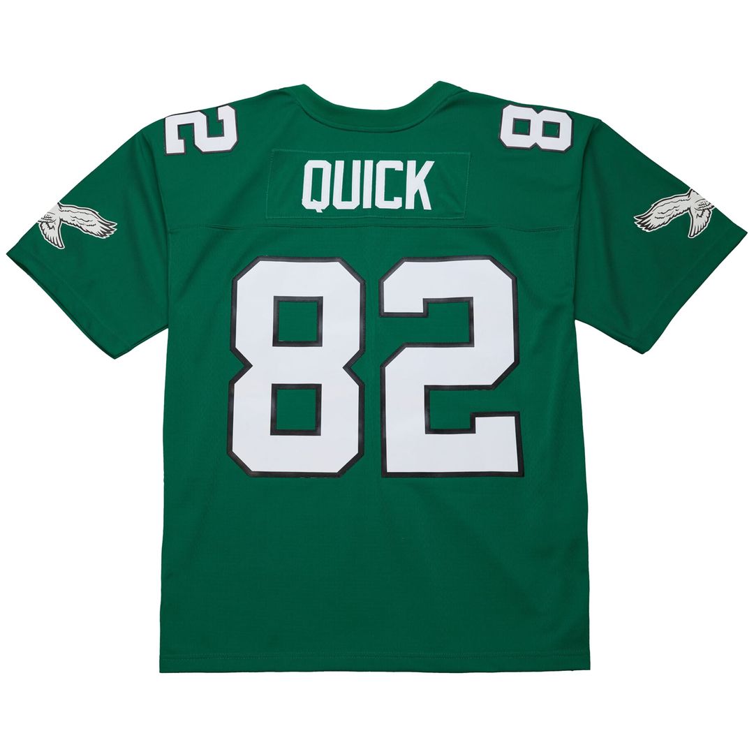 Men's Philadelphia Eagles Mike Quick Mitchell & Ness Kelly Green Legacy Replica Jersey