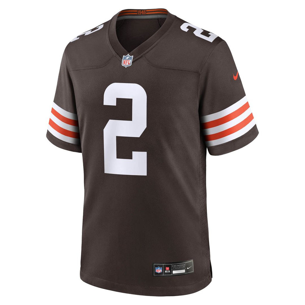 Men's Cleveland Browns Shedeur Sanders Nike Brown Game Jersey