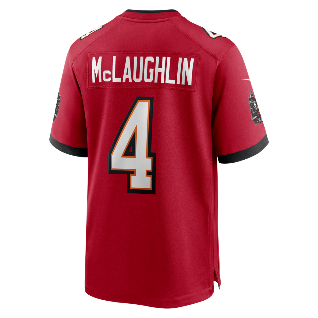 Men's Tampa Bay Buccaneers Chase McLaughlin Nike Red Game Player Jersey