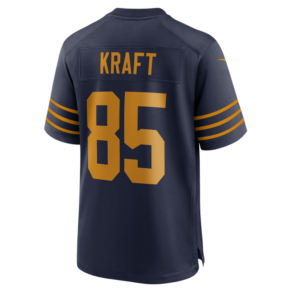 Men's Green Bay Packers Tucker Kraft Nike  Navy Alternate  Game Jersey