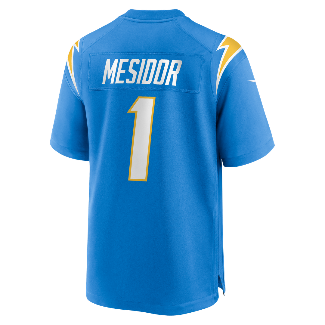 Men's Los Angeles Chargers Akheem Mesidor Nike Powder Blue Team Game Jersey