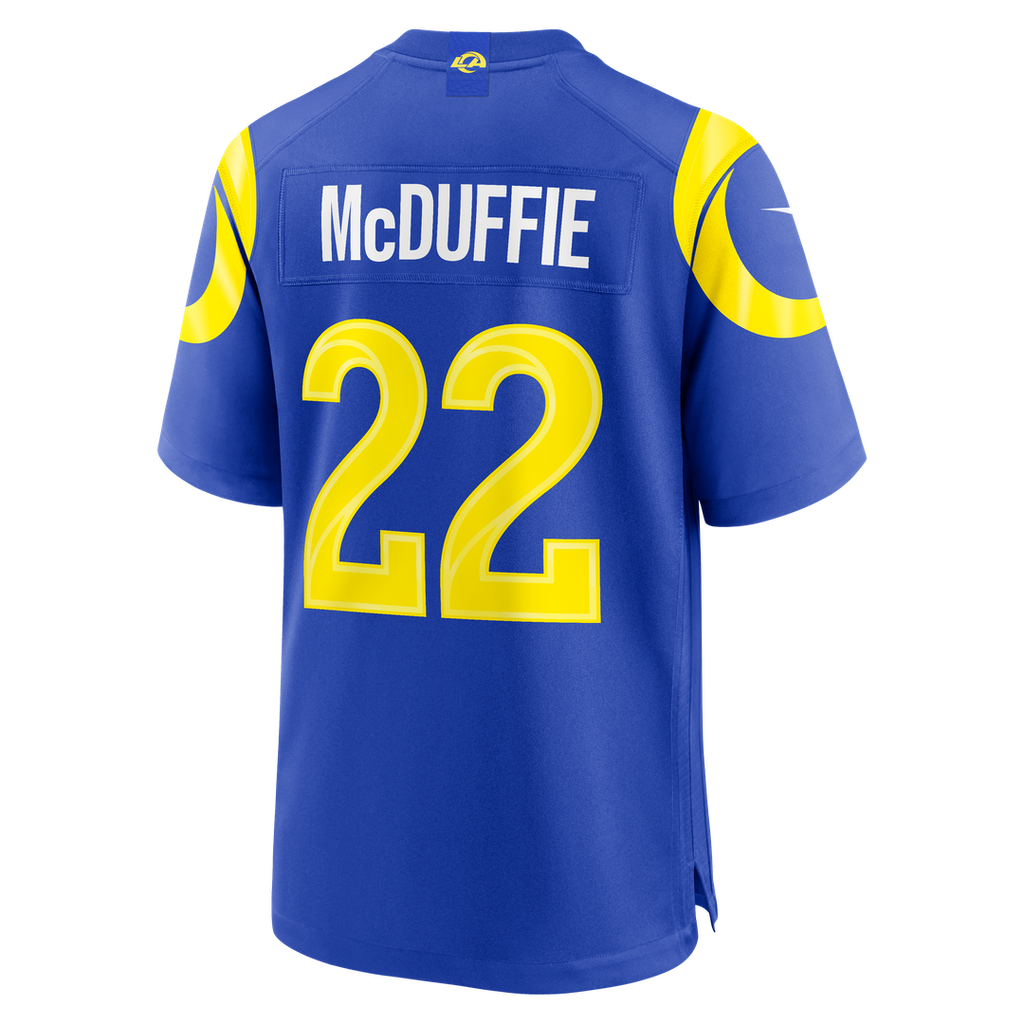 Men's Los Angeles Rams Trent McDuffie Nike Royal Team Game Player Jersey