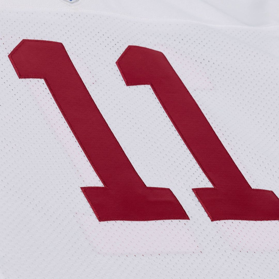 Men's Arizona Cardinals Larry Fitzgerald Mitchell & Ness White 2004 Authentic Throwback Jersey
