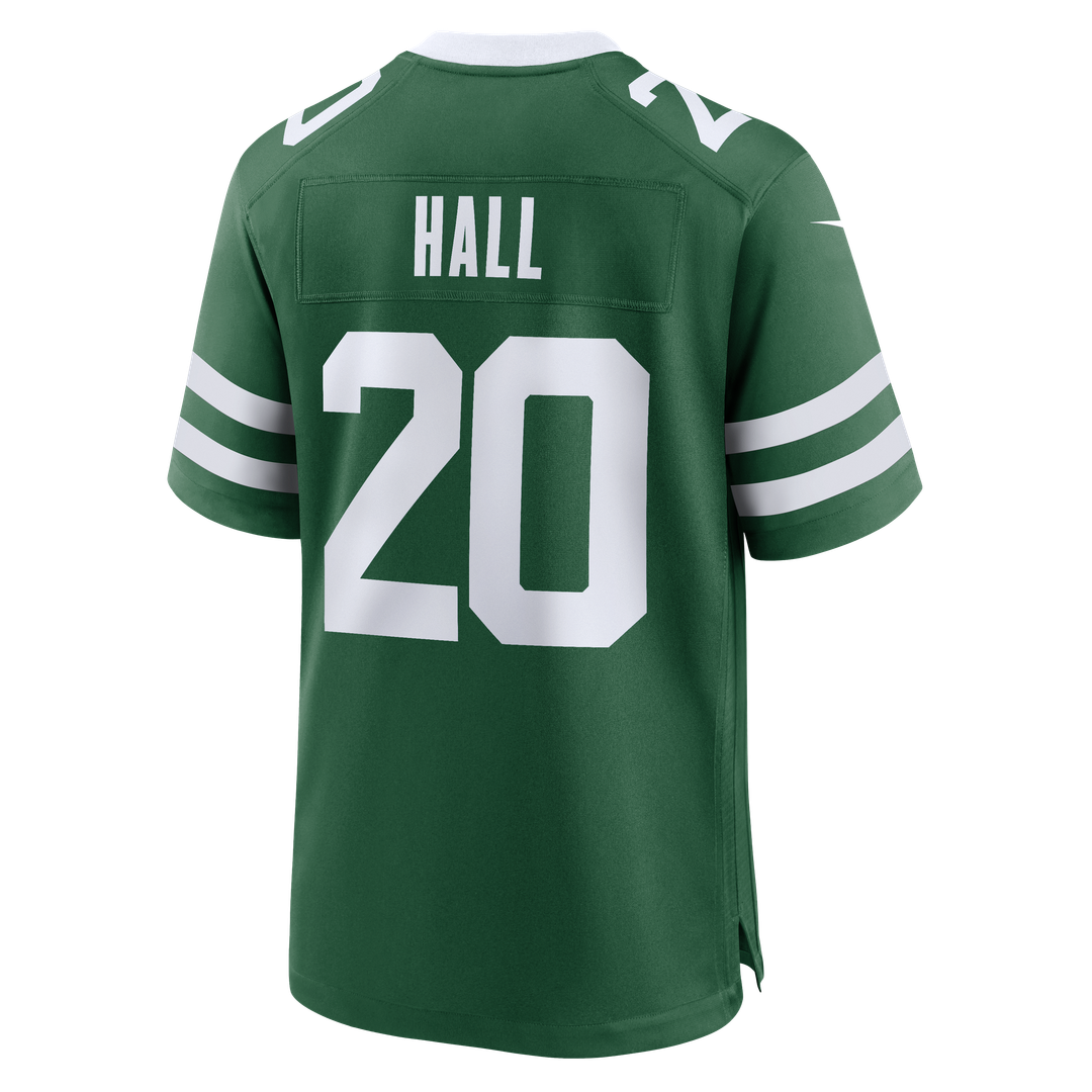 Men's New York Jets Breece Hall Nike Legacy Black Alternate Game Jersey