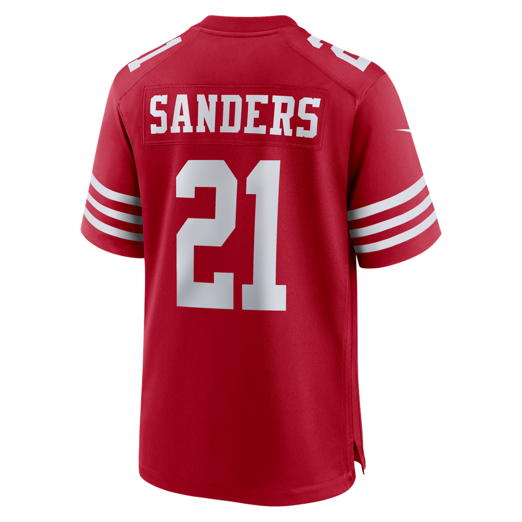 Men's San Francisco 49ers Deion Sanders Nike  Scarlet Team Retired Player Game Jersey