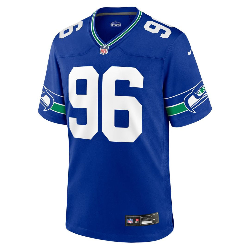 Men's Seattle Seahawks Cortez Kennedy Nike Royal Retired Player Alternate Game Jersey