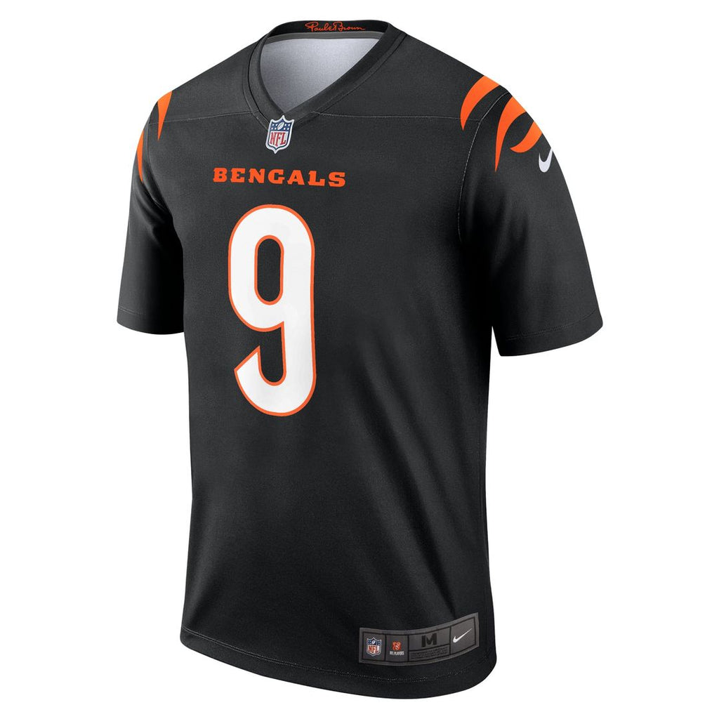 Men's Cincinnati Bengals Joe Burrow Nike Black Legend Player Performance Top