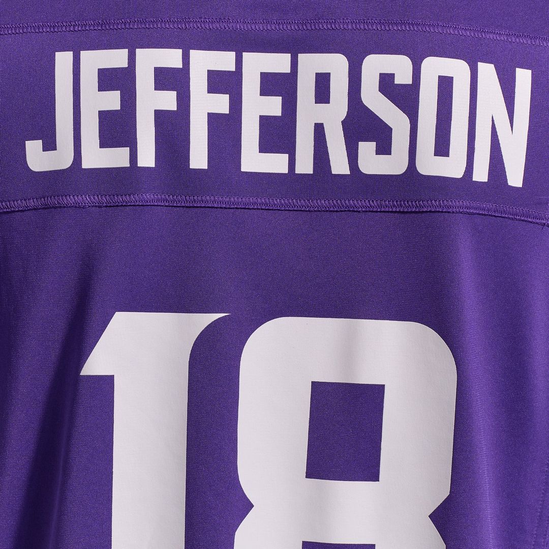 Men's Minnesota Vikings Justin Jefferson Nike White Game Player Jersey