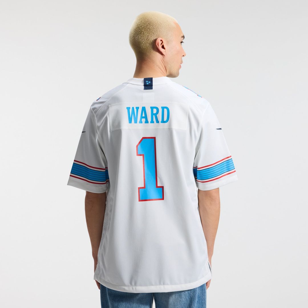 Men's Tennessee Titans Cameron Ward Nike Light Blue Game Jersey