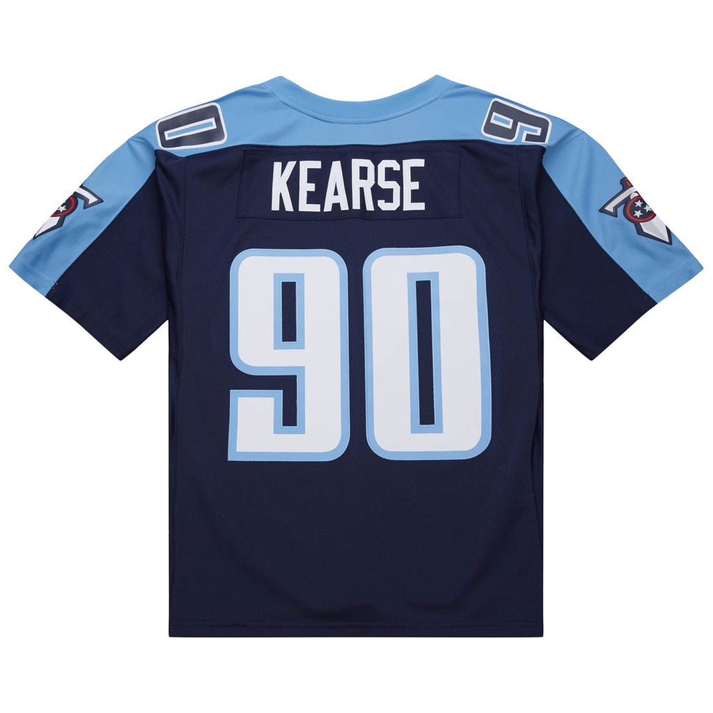 Men's Tennessee Titans Jevon Kearse Mitchell & Ness Navy 1999 Legacy Replica Jersey