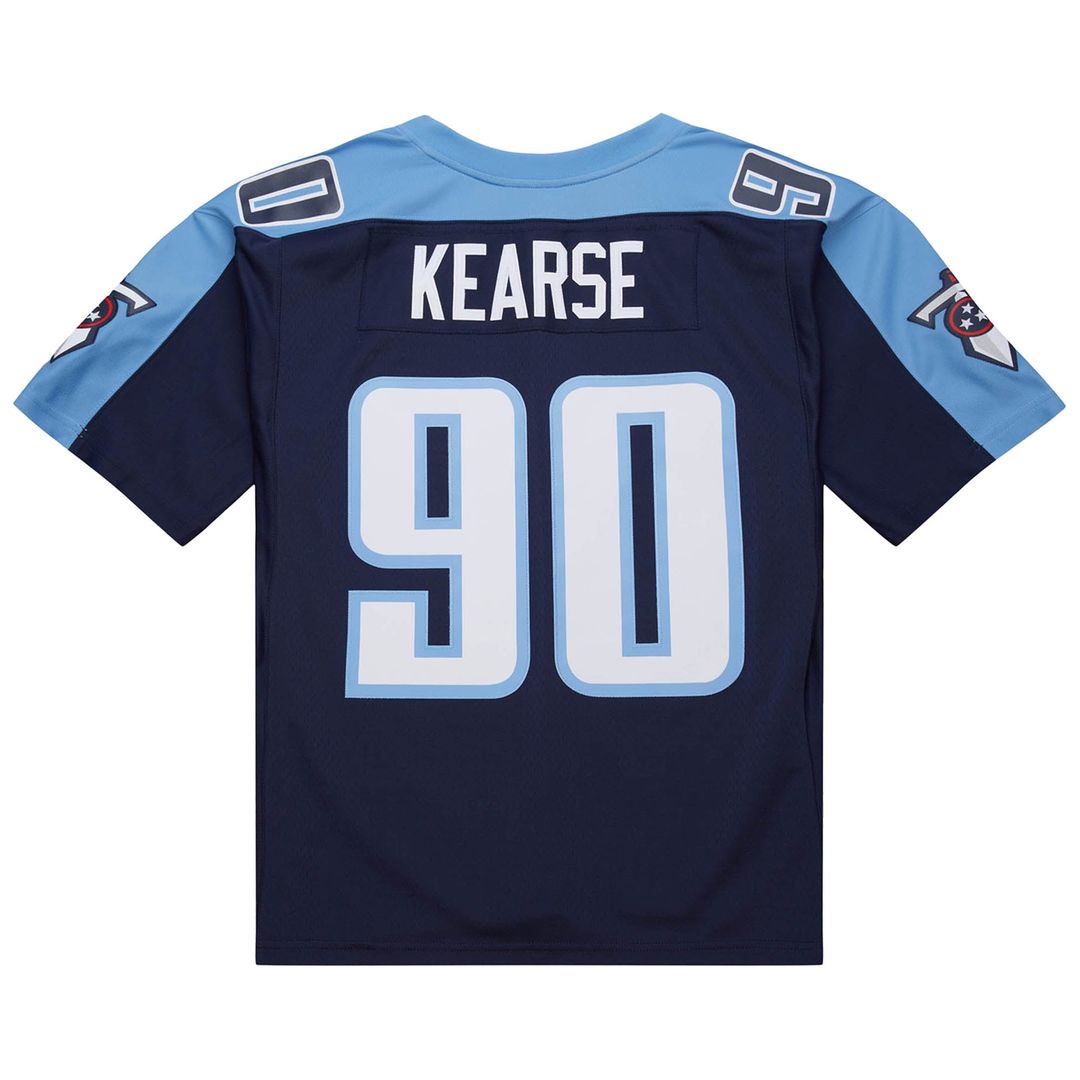 Men's Tennessee Titans Jevon Kearse Mitchell & Ness Navy 1999 Legacy Replica Jersey