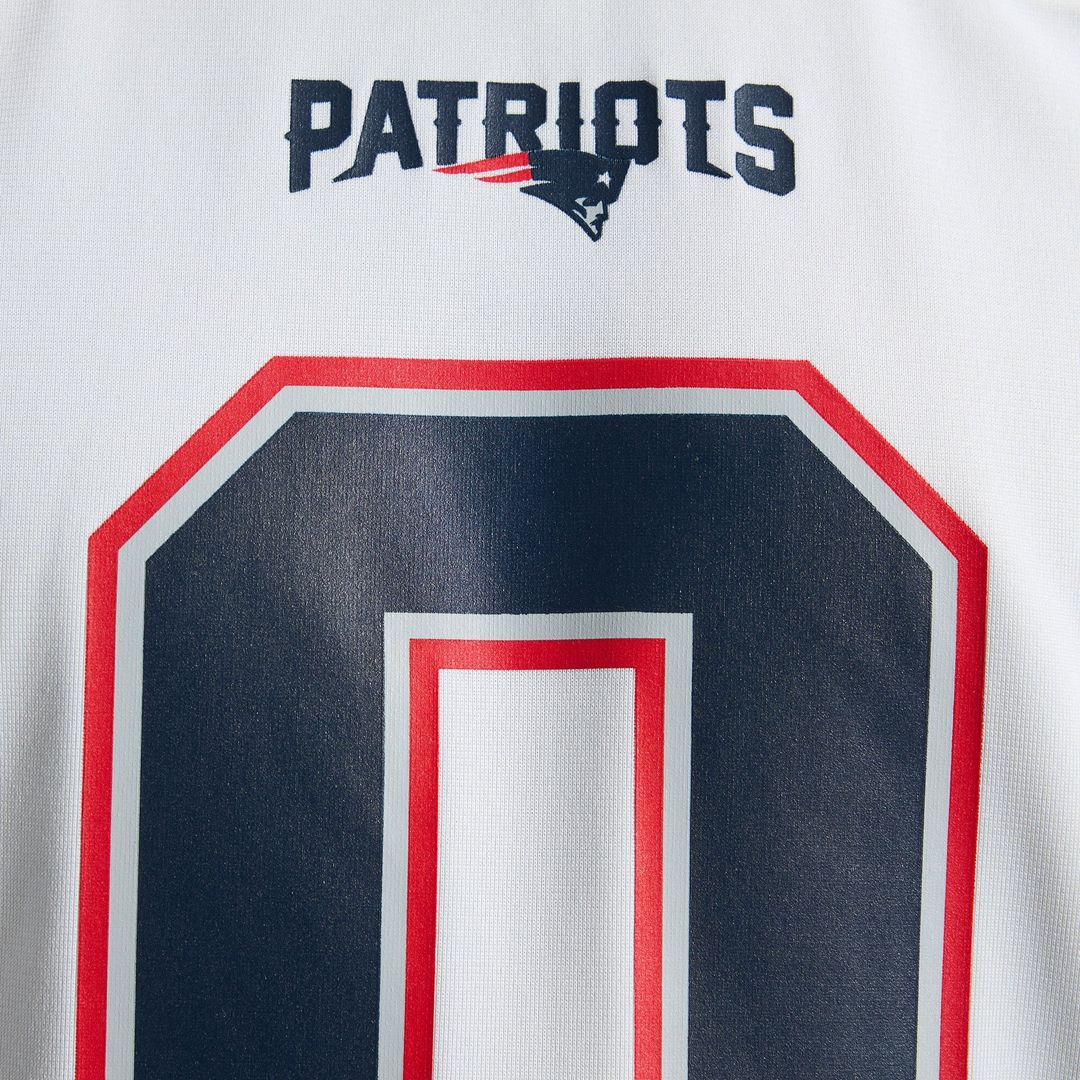 Men's New England Patriots Christian Gonzalez Nike White Game Jersey