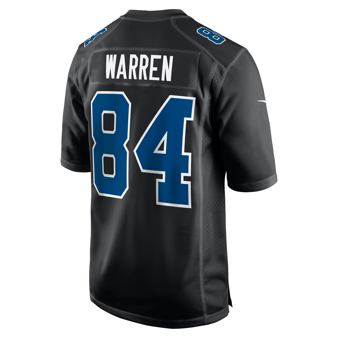 Men's Indianapolis Colts Tyler Warren Nike Carbon Black Fashion Game Jersey