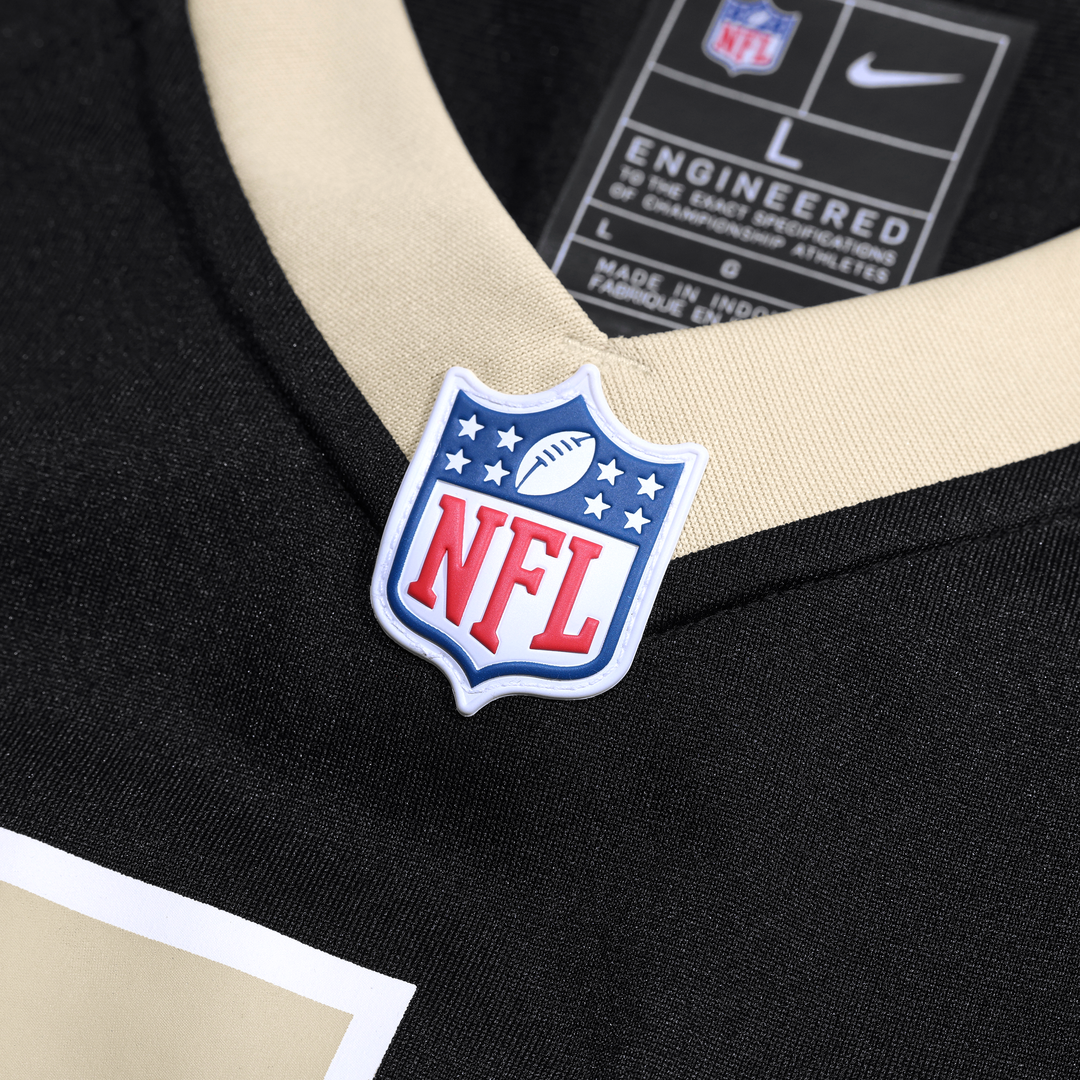 Men's New Orleans Saints Travis Etienne Jr Nike Black Game Jersey