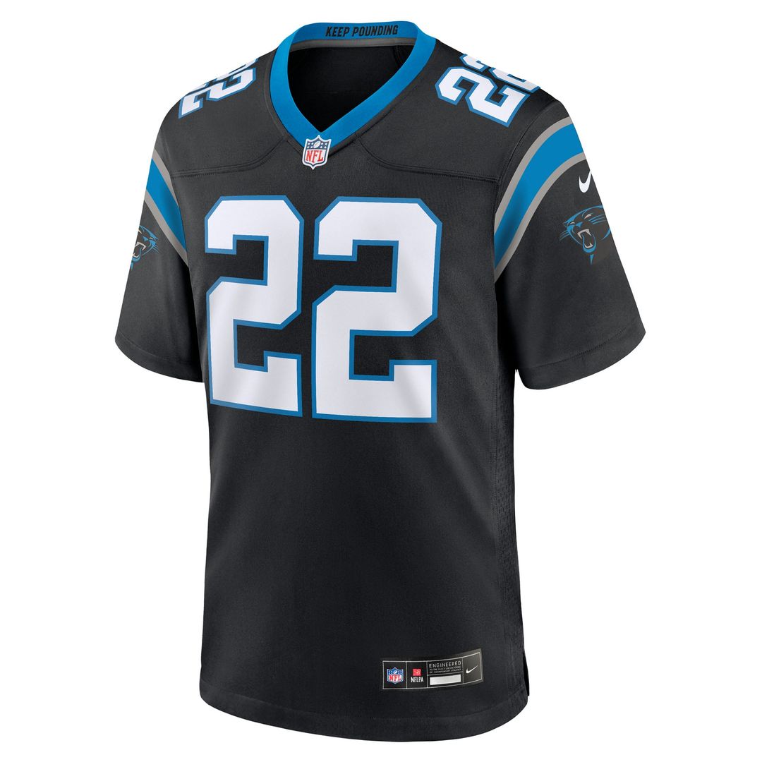 Men's Carolina Panthers Lathan Ransom Nike  Black Team Game Jersey