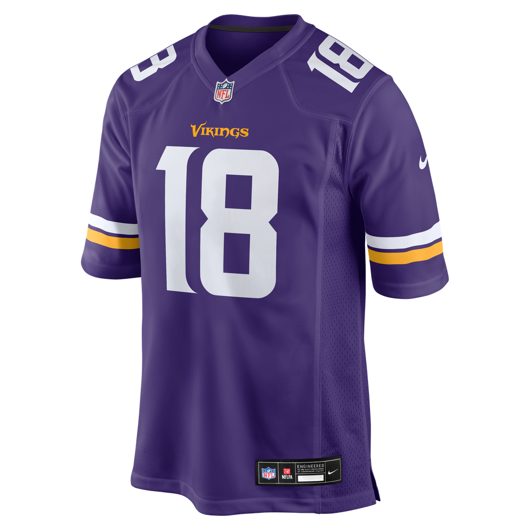 Men's Minnesota Vikings Justin Jefferson Nike Purple Game Jersey
