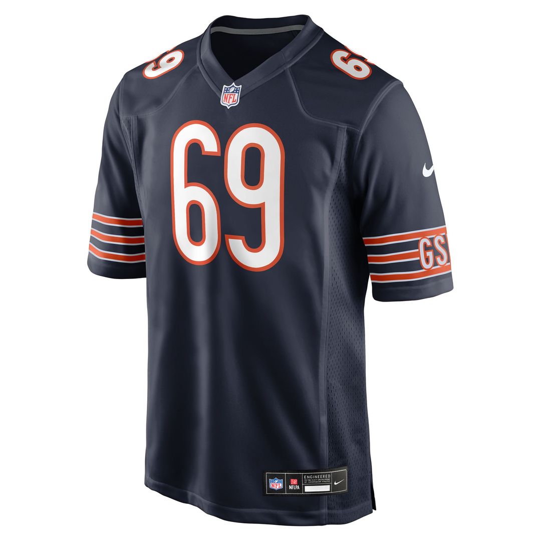 Men's Chicago Bears Jeremiah Martin Nike  Navy Team Game Jersey